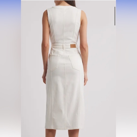 Rails Westwood denim midi dress in vintage ecru - NEW W TAGS - Picture 2 of 7